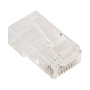 EZ type RJ45 plug connector, 8P8C, UTP, Cat. 6, universal, 50 microns plated, 100 pcs.